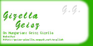 gizella geisz business card